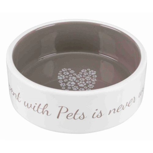 Trixie Pets Home Ceramic Bowl - керамическая миска Трикси для собак и кошек, бежевый