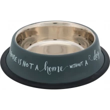 Trixie Stainless Steel Bowl - металлическая миска Трикси с резиновой основой для собак