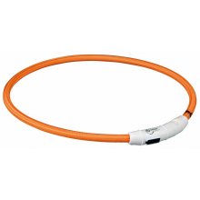Trixie USB Flash - светящийся ошейник Трикси оранжевый