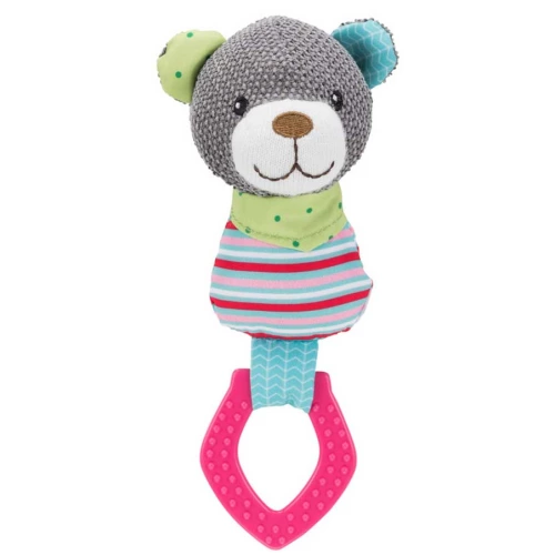 Trixie Junior Bear - игрушка Трикси Юниор медведь с кольцом для собак и щенков