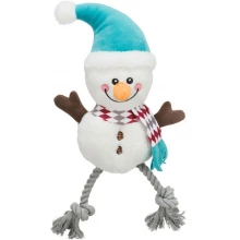 Trixie - игрушка Трикси плюшевый снеговик со звуком для собак