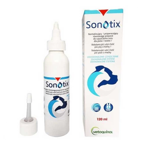 Vetoquinol Sonotix - розчин Сонотікс для чищення вух собак та кішок
