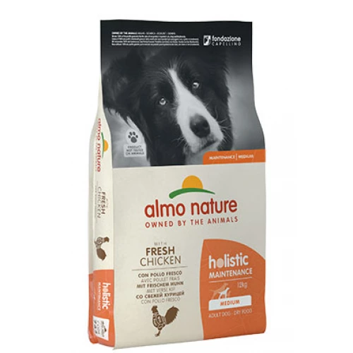 Almo Nature Holistic Dog M - корм Альмо Натюр с курицей для собак средних пород