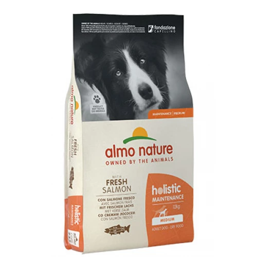 Almo Nature Holistic Dog M - корм Альмо Натюр с лососем для собак средних пород