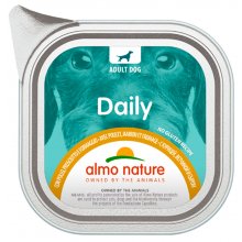 Almo Nature Daily Dog - консервы Альмо Натюр с курицей, ветчиной и сыром для собак, ламистер