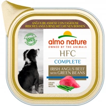 Almo Nature HFC Dog Complete - консерви Альмо Натюр із яловичиною та квасолею для собак, ламістер