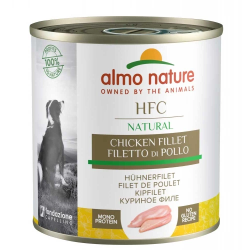 Almo Nature HFC Dog Natural - консервы Альмо Натюр с куриным филе для собак