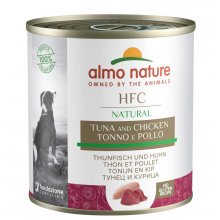Almo Nature HFC Dog Natural - консервы Альмо Натюр с тунцом и курицей для собак