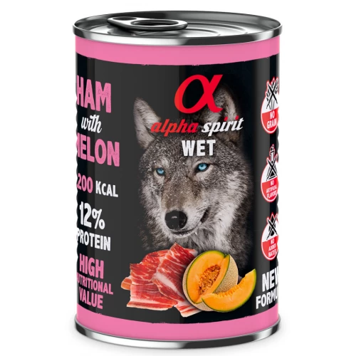 Alpha Spirit Dog Ham with Melon - консервы Альфа Спирит со свининой и дыней для собак