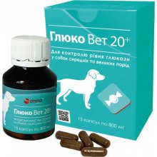 Амма Глюко Вет 20+ фитокомплекс для контроля уровня глюкозы у собак средних и крупных пород