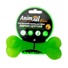 AnimAll Fun - кость каучуковая ЭнимАл Люми для собак