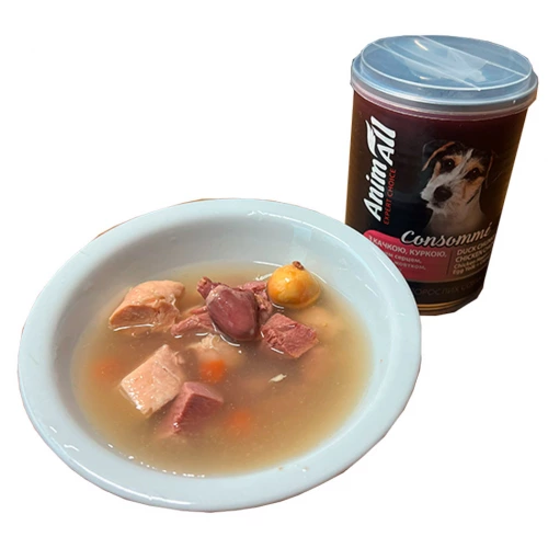 AnimAll Dog Duck and Chicken - консерви Енімал з качкою, куркою, курячим серцем і жовтком для собак
