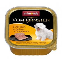 Animonda Vom Feinsten Junior - консервы Анимонда с птицей и сердцами индейки для щенков