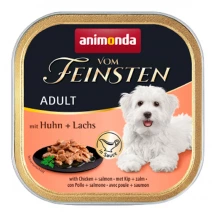 Animonda Vom Feinsten - консервы Анимонда с курицей и лососем в соусе для собак