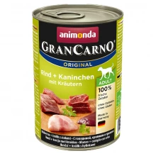 Animonda Gran Carno Adult - консерви Анімонда з яловичиною, кроликом і травами для собак
