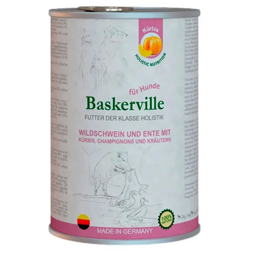 Baskerville - консервы Баскервиль с уткой и кабаном для собак