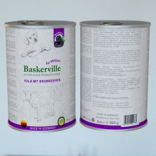 Baskerville - консервы Баскервиль с телятиной и ежевикой для щенков