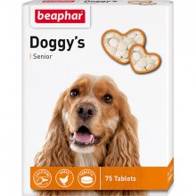 Beaphar Doggys Senior - витаминизированное лакомство Бифар для собак старше 7 лет
