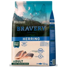 Bravery Dog Large/Medium Herring - корм Бравері з оселедцем для собак середніх та великих порід