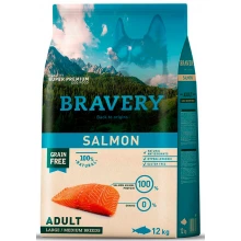 Bravery Dog Large/Medium Salmon - корм Бравери с лососем для собак средних и крупных пород