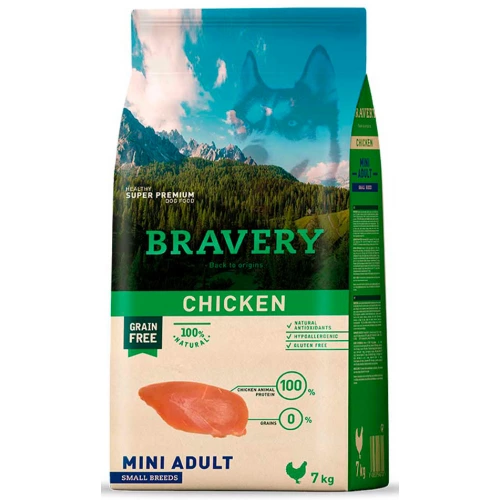 Bravery Dog Mini Chicken - корм Бравери с курицей для собак мелких пород
