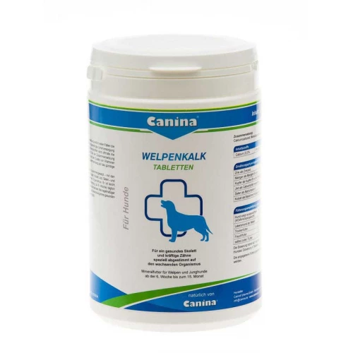 Canina Welpenkalk Tabletten - кальциевые таблетки Канина для щенков и собак
