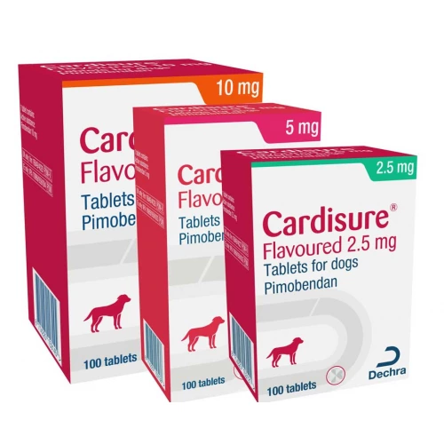 Cardisure Dechra - таблетки Кардишур для лечения застойной сердечной недостаточности у собак