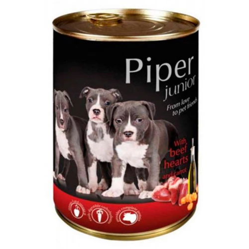 DolIna Noteci Piper Junior Beef Hearts - корм для щенков Долина Нотечи, с говяжьими сердцами