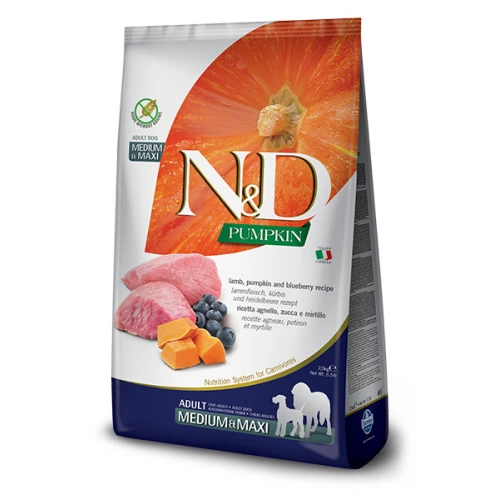 Farmina N&D Prime Grain Free Adult Medium Lamb and Pumpkin - корм Фарміну для собак середніх порід