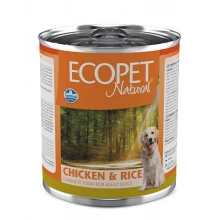 Farmina Ecopet Natural Dog - консервы Фармина с курицей и рисом для собак