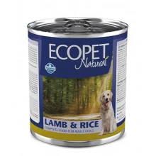 Farmina Ecopet Natural Dog - консервы Фармина с ягненком и рисом для собак