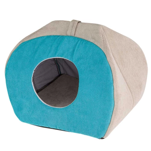 Ferplast Tulip Medium House Blue - мягкий домик Ферпласт для кошек и собак