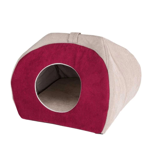 Ferplast Tulip Small House Fucsia - мягкий домик Ферпласт для кошек и собак