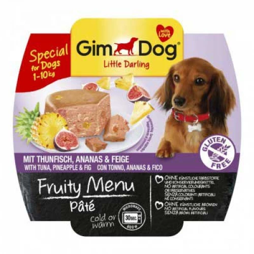 Gimpet Fruity Menu - паштет Джимпет с тунцом, инжиром и ананасом для собак