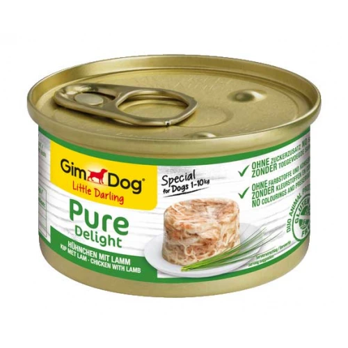 Gimpet Pure Delight - консерви Джимпет з куркою та ягням для собак