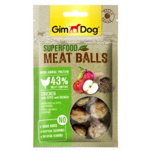 Gimpet Superfood - мясные шарики Джимпет с курицей, яблоком и киноа для собак