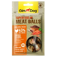 Gimpet Superfood - м'ясні кульки Джимпет з куркою, морквою і насінням льону для собак