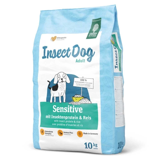 Green Petfood InsectDog Sensitive - корм Грин Петфуд с протеином насекомых и рисом для собак
