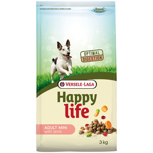 Happy Life Adult Mini Lamb - корм Хеппі Лайф для дорослих собак дрібних порід з ягням
