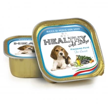 Healthy All Days Puppy - консервы Хелфи кусочки в паштете с рыбой и яйцами для щенков