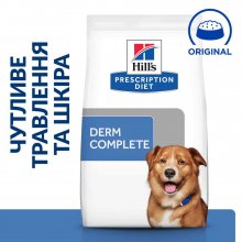 Hills PD Derm Complete - диетический корм Хиллс при пищевой аллергии и атопическом дерматите у собак