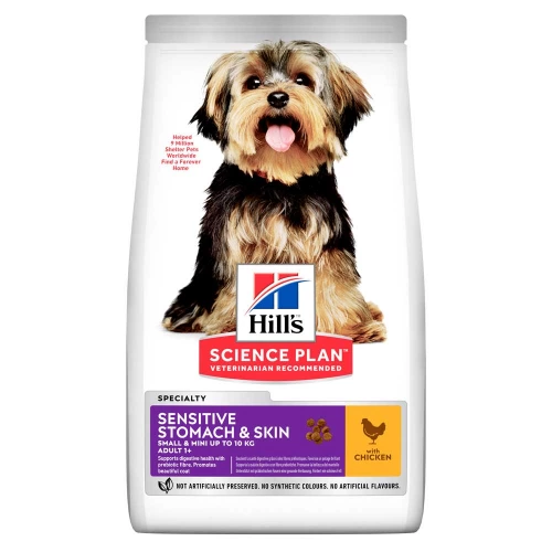 Hills SP Adult Small and Mini Sensitive Stomach Skin - корм Хиллс для собак мелких пород