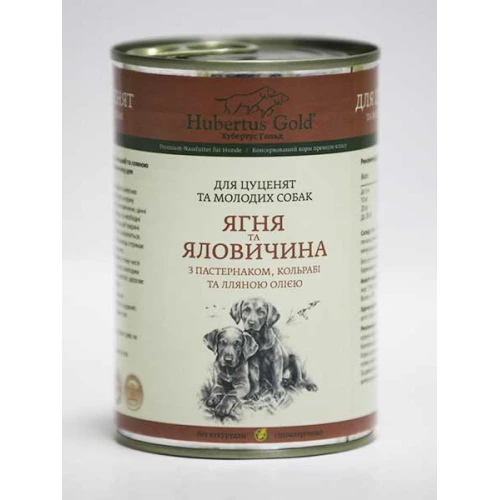 Hubertus Gold - корм Хубертус Голд з ягням і яловичиною для цуценят