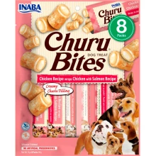 Inaba Dog Churu Bites - м'які ласощі Інаба з куркою та лососем для собак