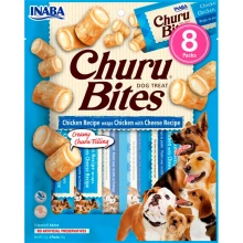 Inaba Dog Churu Bites - м'які ласощі Інаба з куркою та сиром для собак