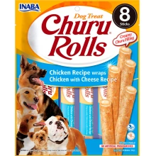 Inaba Dog Churu Rolls - мягкие палочки Инаба с курицей и сыром для собак