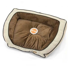 K and H Bolster Couch - лежак для собак, коричневый