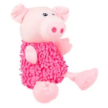 Karlie-Flamingo Shaggy Pig - мягкая игрушка Карли-Фламинго лохматая свинка для собак