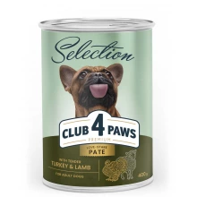 C4P Premium Selection Pate - консервы Клуб 4 Лапы паштет с индейкой и ягненком для собак