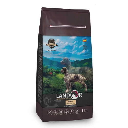 Landor Dog All Breed Lamb - сухой корм Ландор с ягненком и рисом для собак всех пород